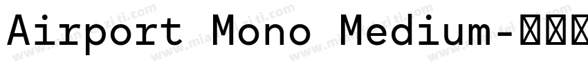 Airport Mono Medium字体转换